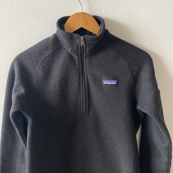 Patagonia Better Sweater Quarter 1/4 Zip Black Small- excellent condition - Picture 3 of 10